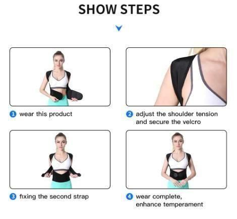GrabBazaar - Adjustable Back Posture Corrector/ Slouching Relieve Pain Belt Women Men